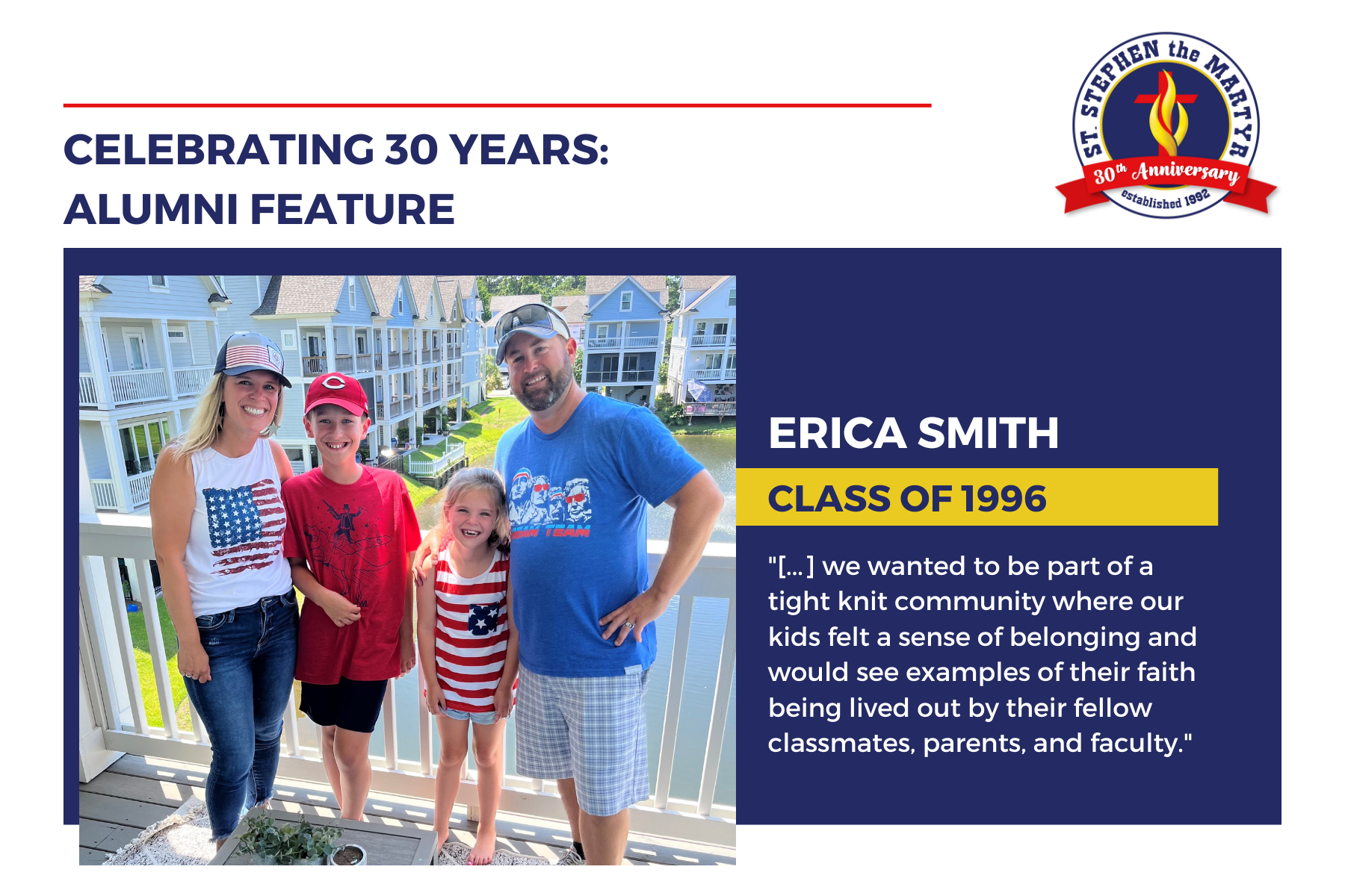 Alumni Feature: Erica Smith, Class of 1996