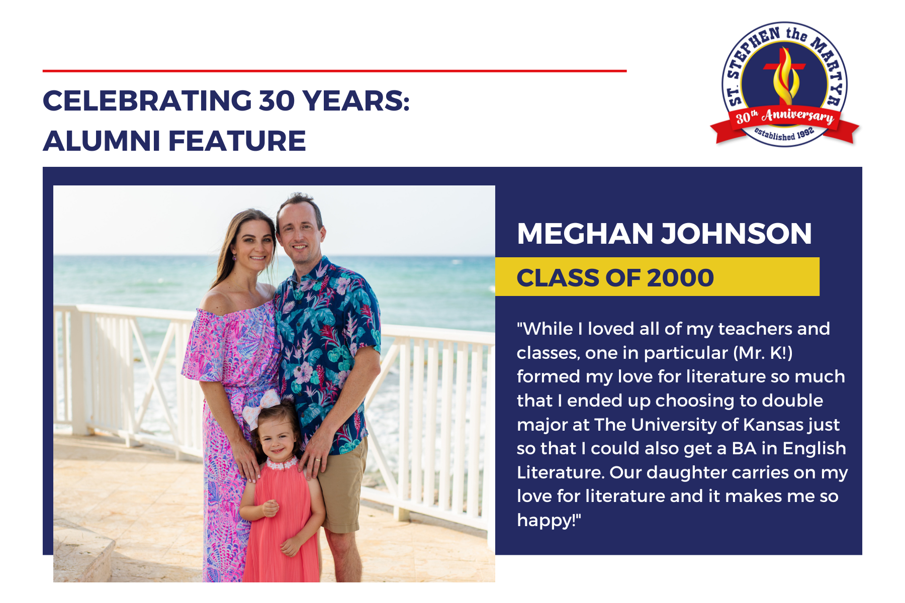 Alumni Feature: Meghan Johnson, Class of 2000