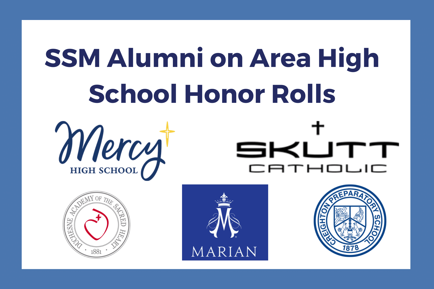 SSM Alumni on Area High School Honor Roll