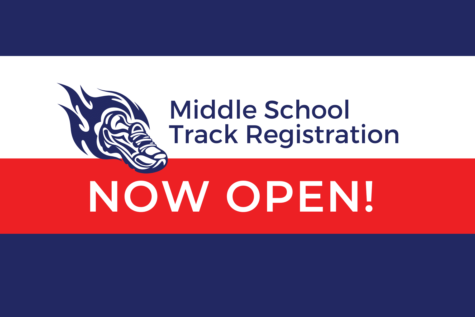 Track Registration Now Open