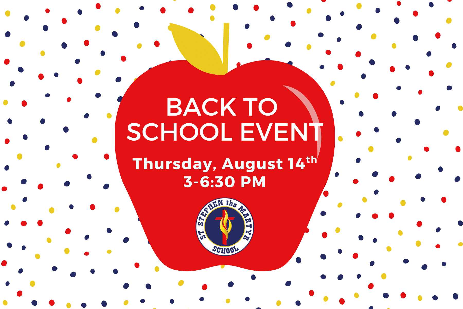 Back to School Event: Aug. 14th