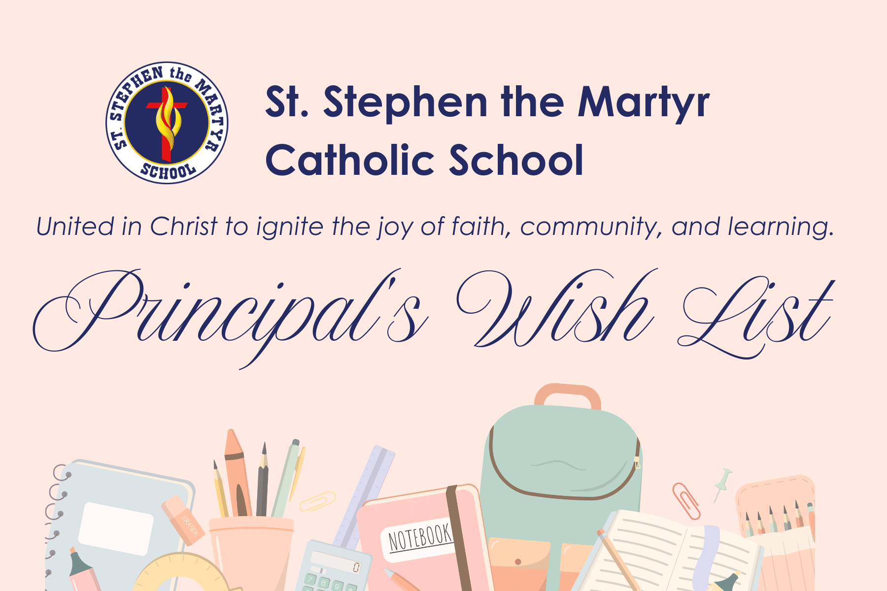 Support our School: Principal’s Wish List